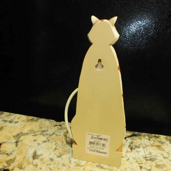 Jim Shore Abraham Cat Wall Hanging Hook Crazy Mountain 7" - Picture 3 of 5